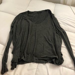 brandy melville grey top